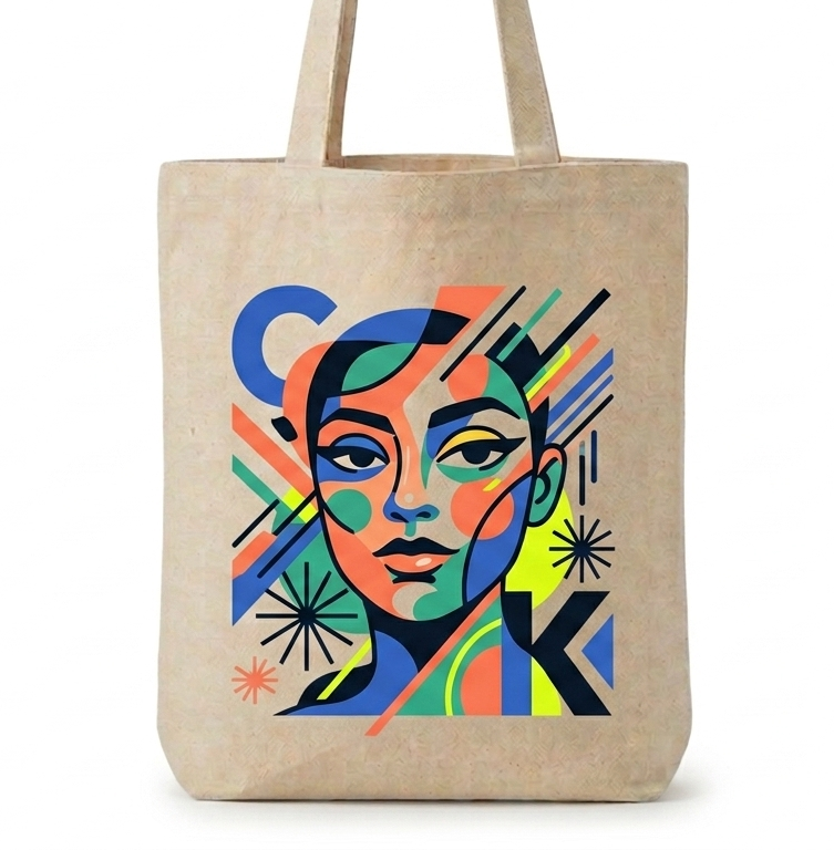 Sac fourre-tout en lin personnalisé