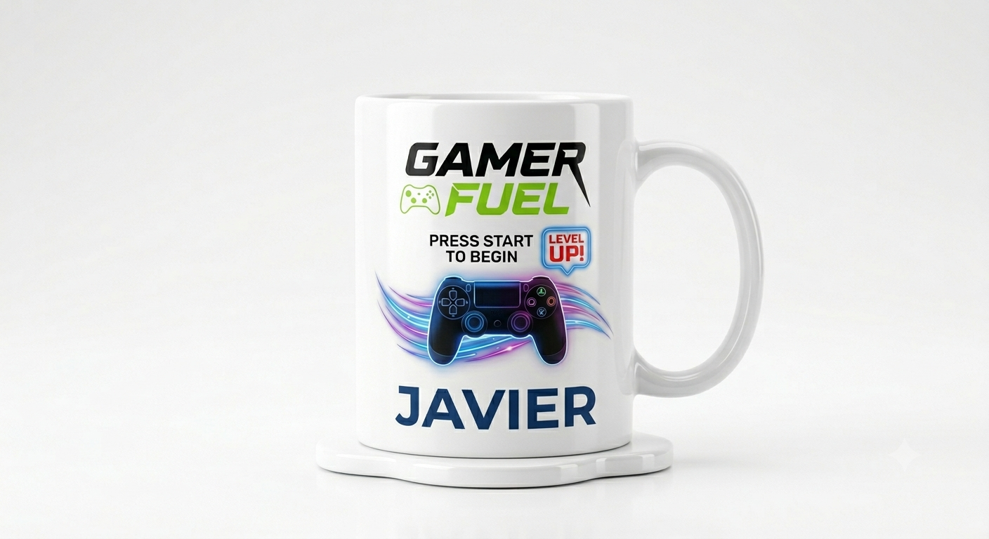 Mug de gamer personnalisé