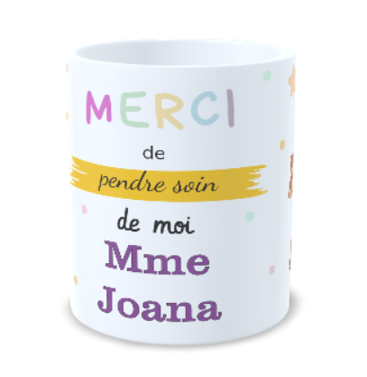 Tasse personnalisée pour professeurs