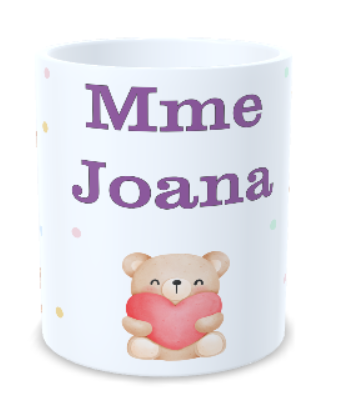 Tasse personnalisée pour professeurs