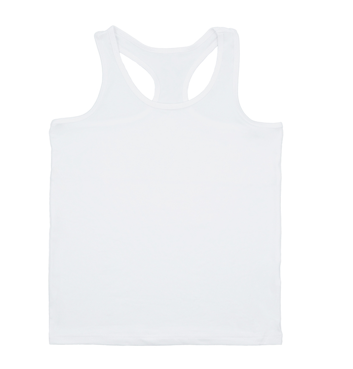 Camiseta infantil de tirantes blanca para personalizar