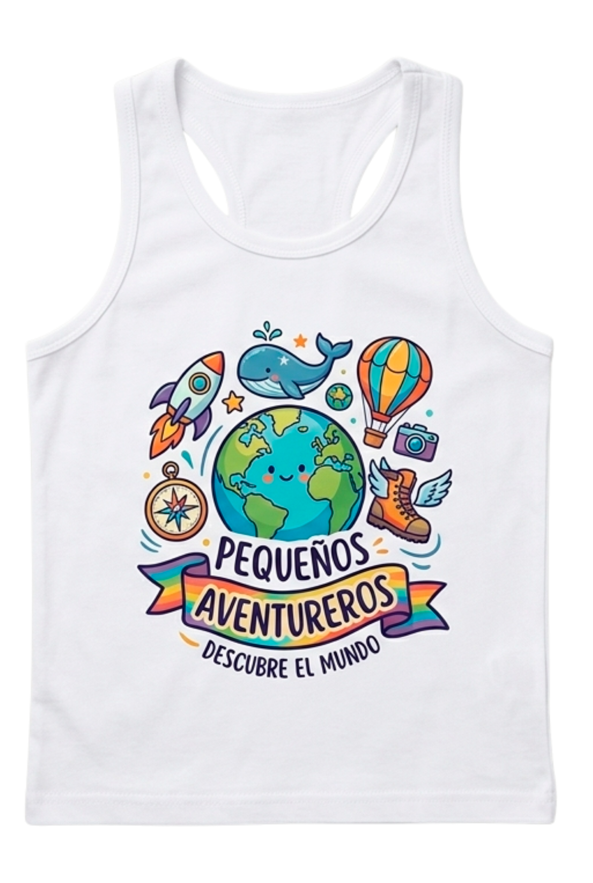 Camiseta infantil de tirantes personalizada con diseño