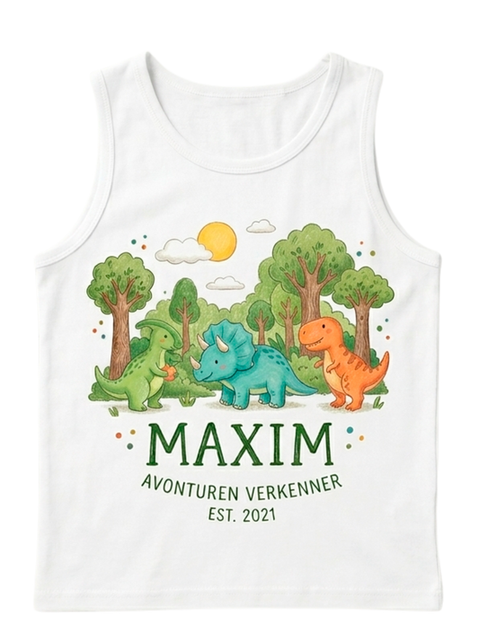 Camiseta infantil de tirantes personalizada con nombre