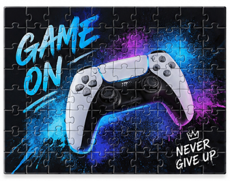 Gepersonaliseerde puzzel van 80 stukjes met gamer ontwerp
