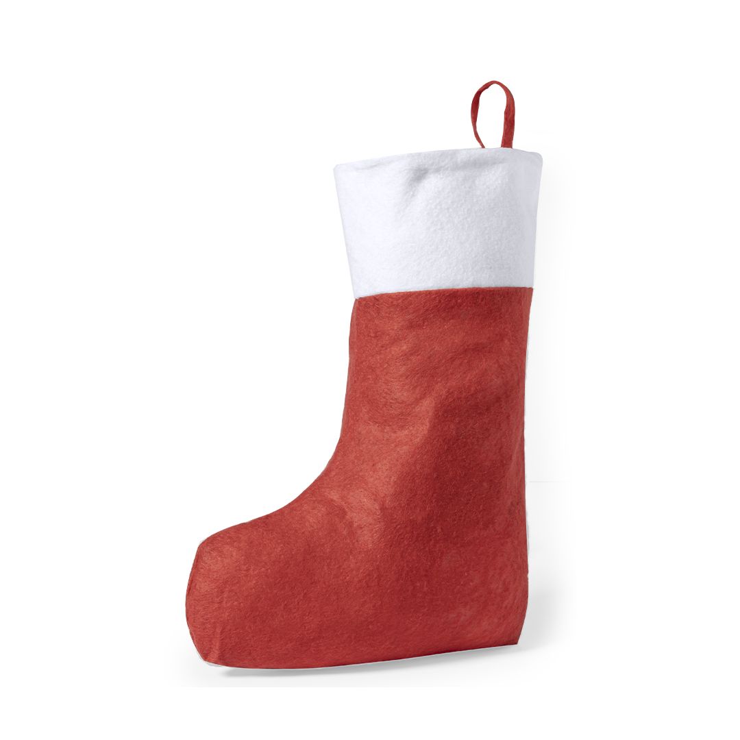 Rode en witte kerstsok om te personaliseren