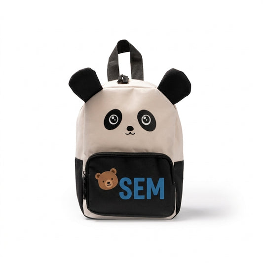 Mochila infantil personalizada con nombre y diseño de panda