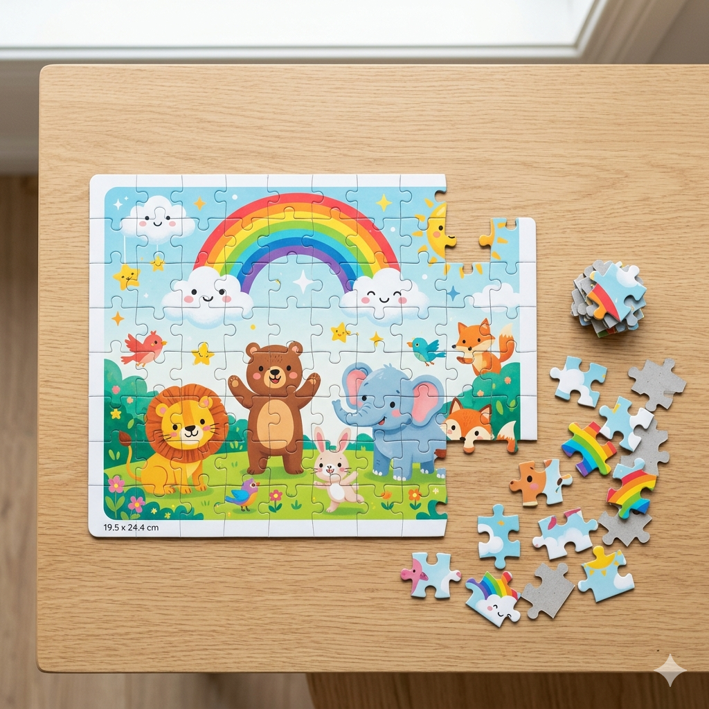 Legpuzzel van 80 stukjes met uw eigen ontwerp