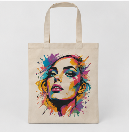 Tote bag personalizada con diseño a todo color