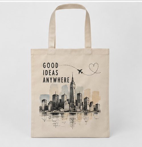 Tote bag personalizada con frase y diseño sublimado