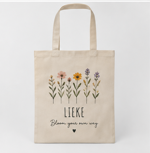 Tote bag personalizada con nombre y diseño personalizado